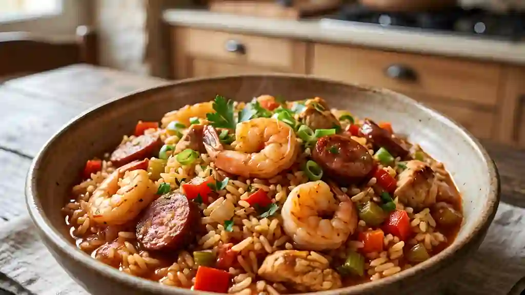 Jambalaya de Louisiane Épicé et Généreux - Photo de présentation