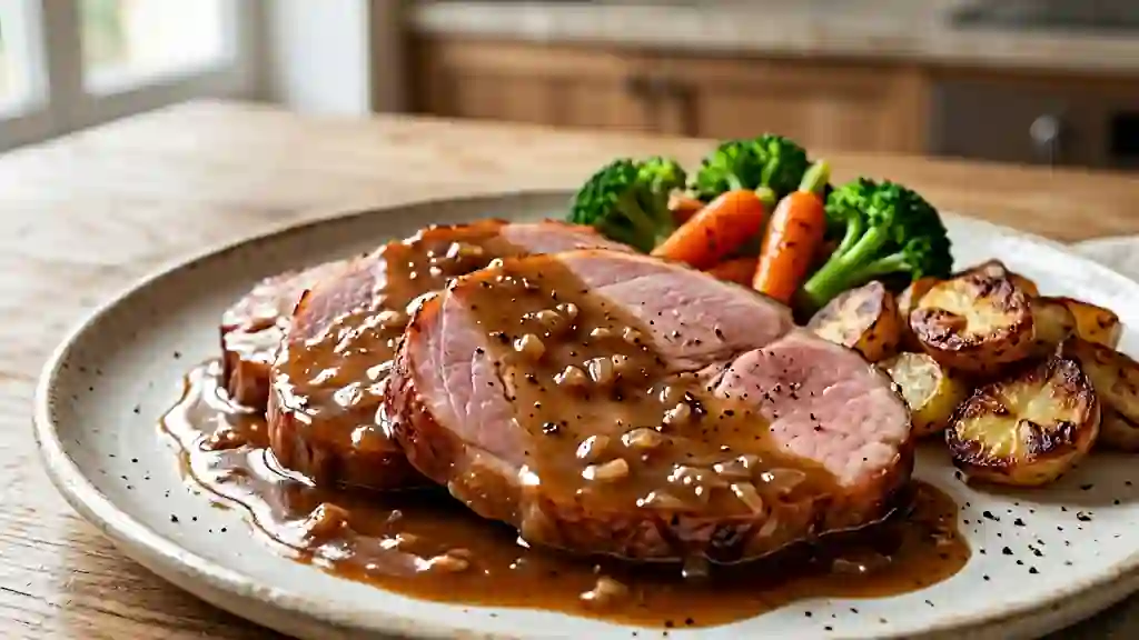 Jambon au Madère : sauce veloutée et parfumée - Photo de présentation