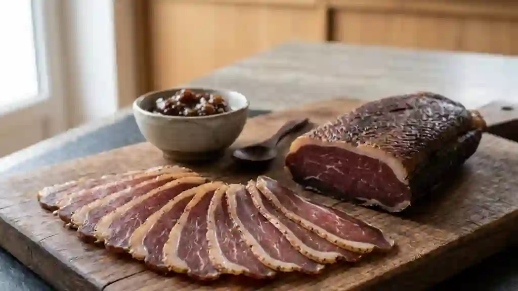 Jambon de magret de canard fondant et corsé - Photo de présentation
