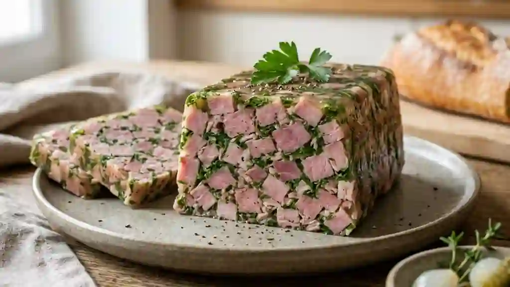Jambon persillé fondant et aillé - Photo de présentation