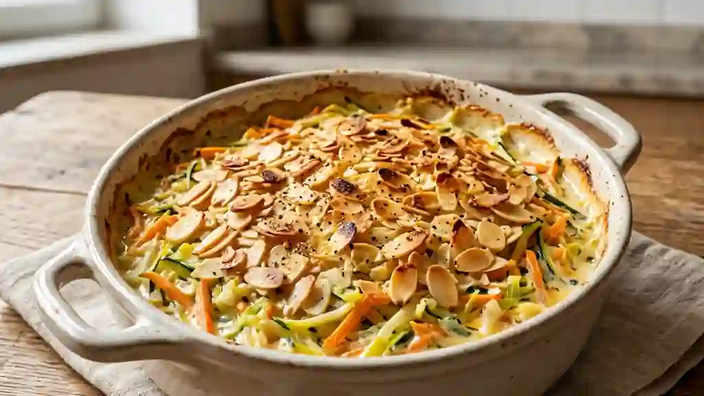 Julienne fondante et son craquant d'amandes - Photo de présentation