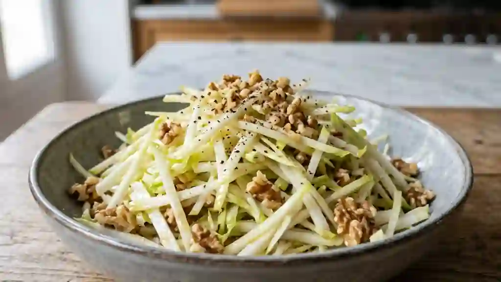 Julienne d'endives croquante aux noix - Photo de présentation