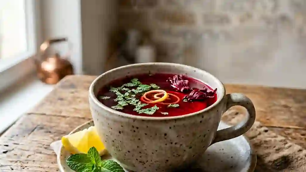 Karkadé Glacé à l'Hibiscus et Menthe Fraîche - Photo de présentation