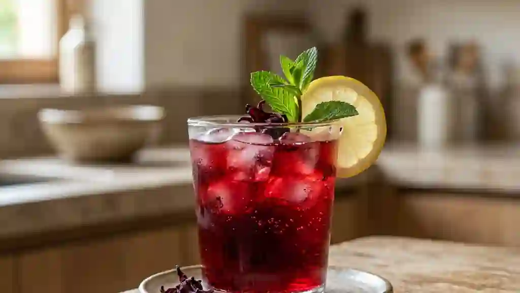 Karkadé glacé : Infusion acidulée à l'hibiscus - Photo de présentation