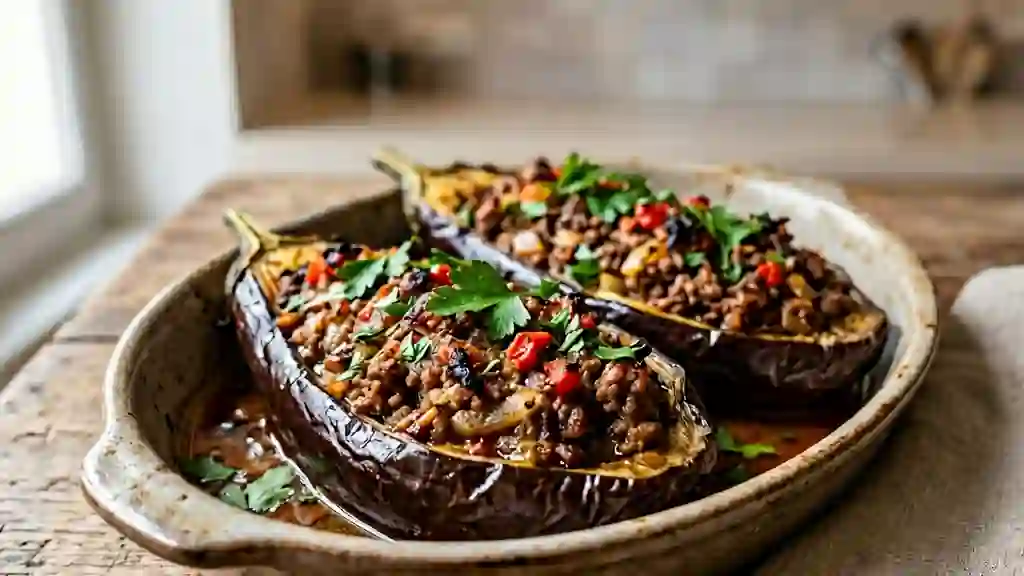 Karniyarik : Aubergines Fondantes au Bœuf - Photo de présentation