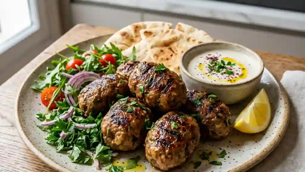 Keftas de bœuf juteuses aux épices - Photo de présentation