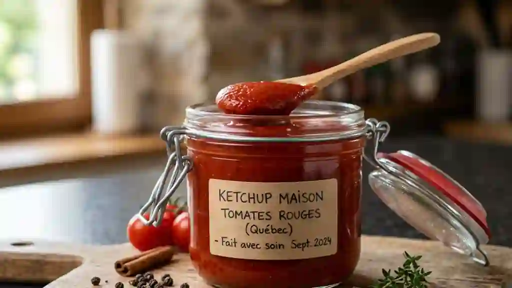 Ketchup de Tomates Québécois Épicé et Velouté - Photo de présentation