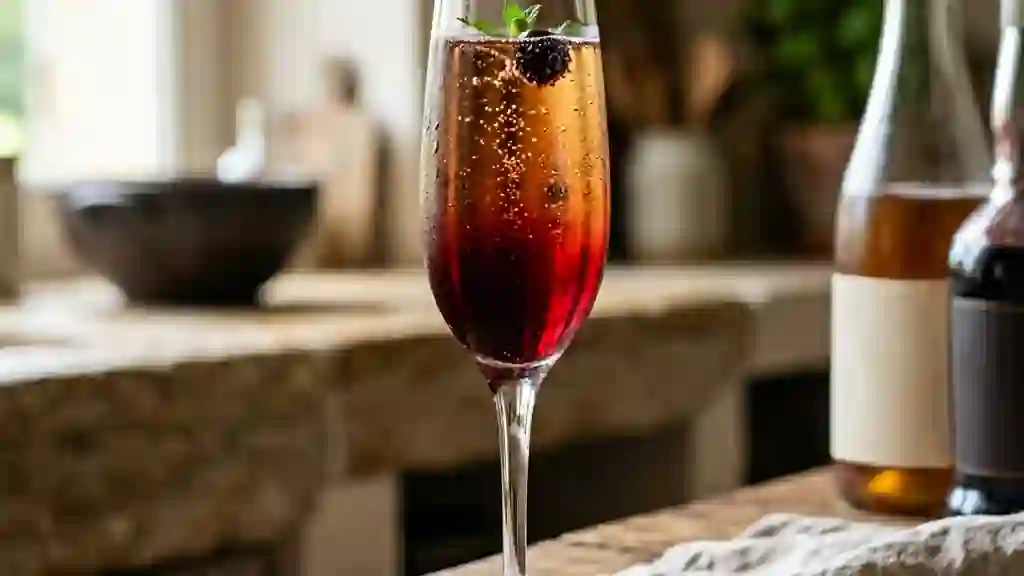 Kir breton perlant au cassis - Photo de présentation