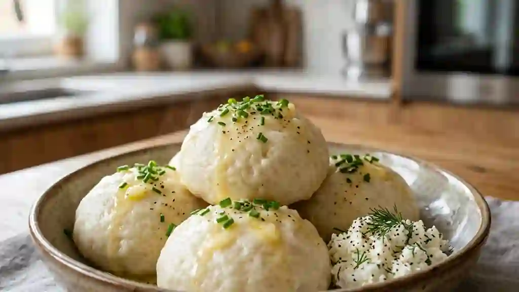 Kluski polonais : boulettes vapeur ultra-moelleuses - Photo de présentation