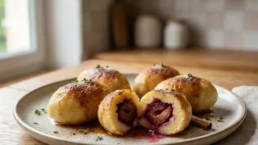 Knödels aux quetsches et beurre noisette - Photo de présentation