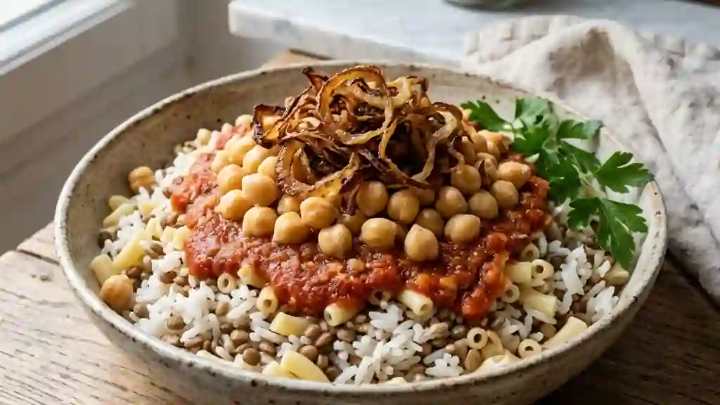 Koshari Abu Gibba Fondant et Croustillant - Photo de présentation