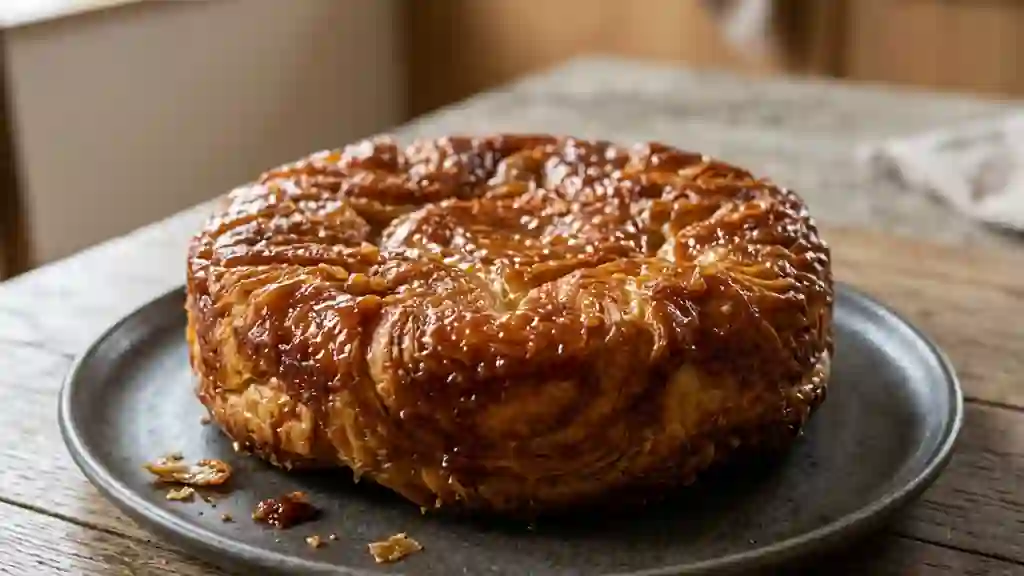 Kouign-Amann doré, beurre salé et caramel - Photo de présentation