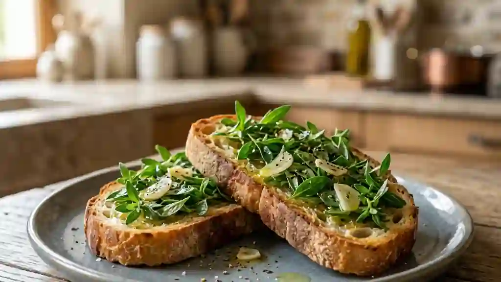 Sarriette infusée au citron et ail craquant - Photo de présentation