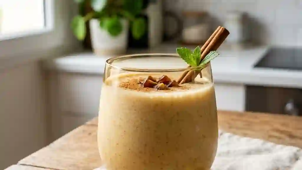 Lait de dattes crémeux à la cannelle - Photo de présentation