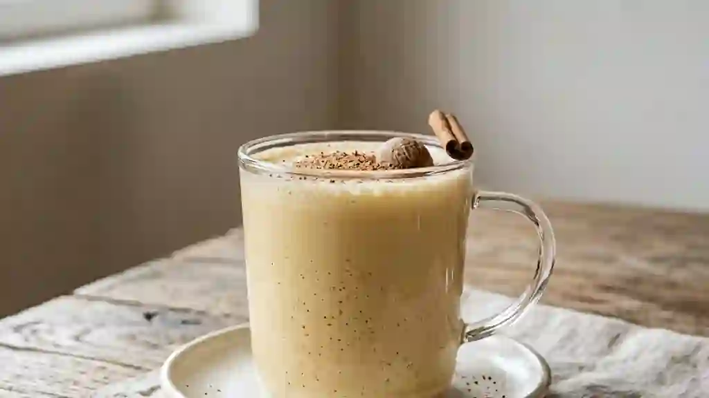 Lait de poule onctueux au rhum et muscade - Photo de présentation