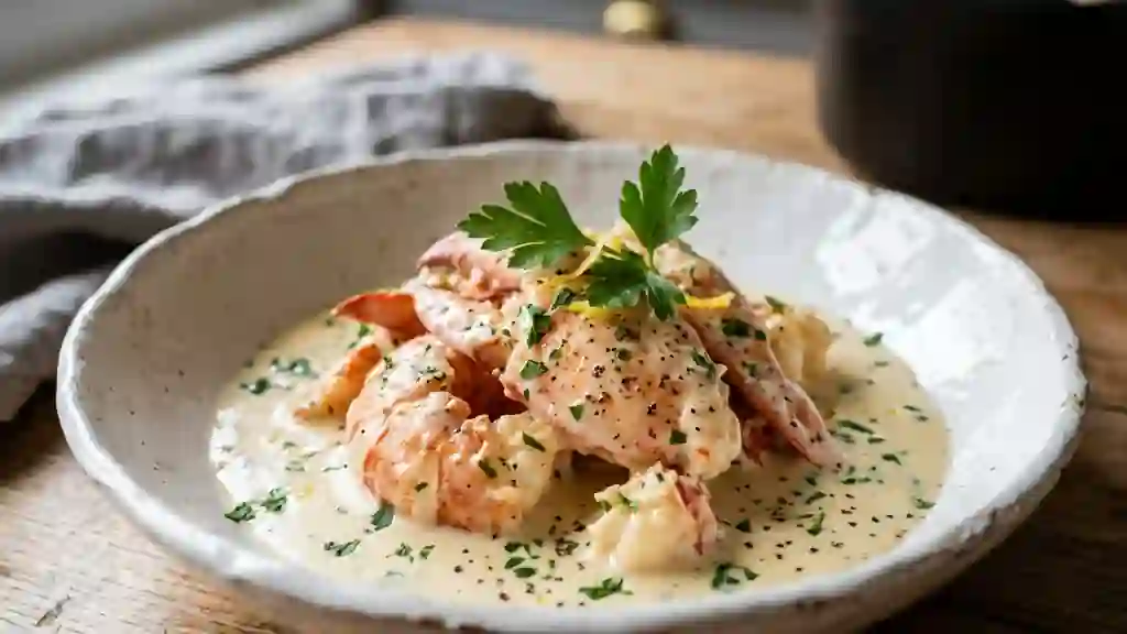 Langouste Fondante à la Crème et Cognac - Photo de présentation