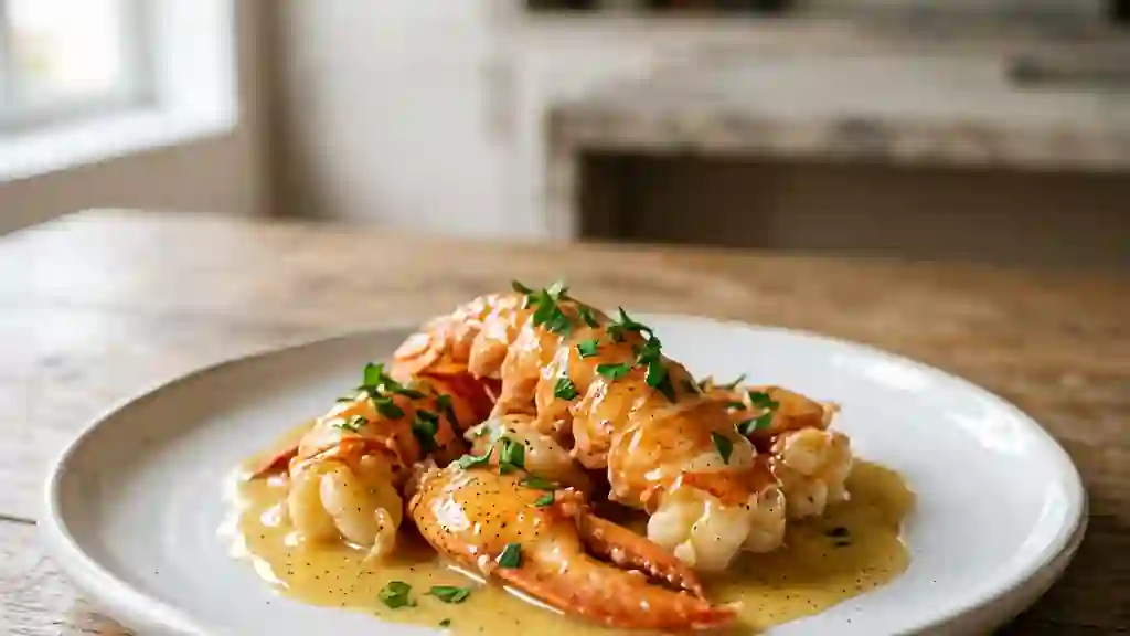 Langouste fondante au beurre de vanille infusé - Photo de présentation