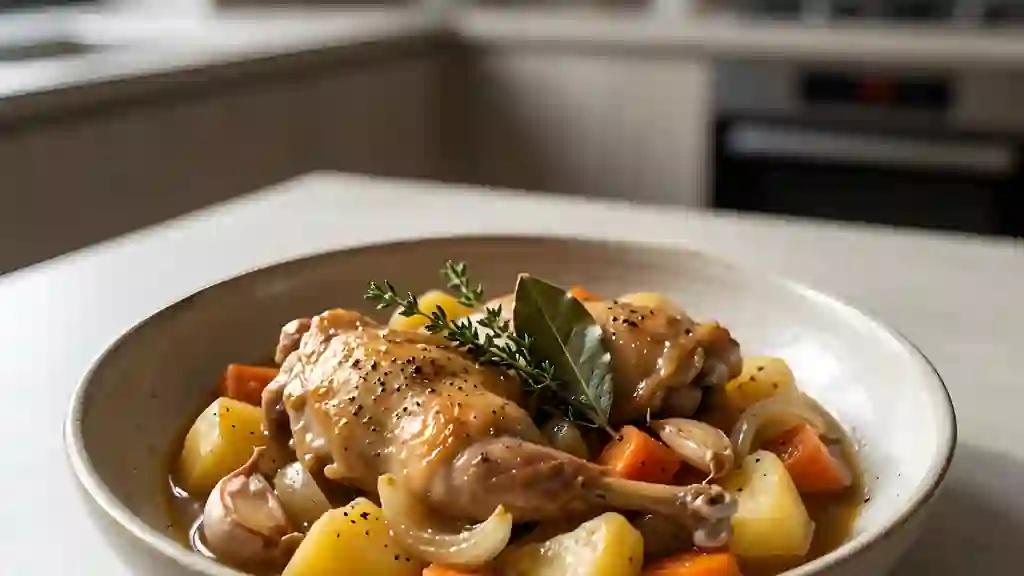 Lapin à la paysanne et ses légumes - Photo de présentation