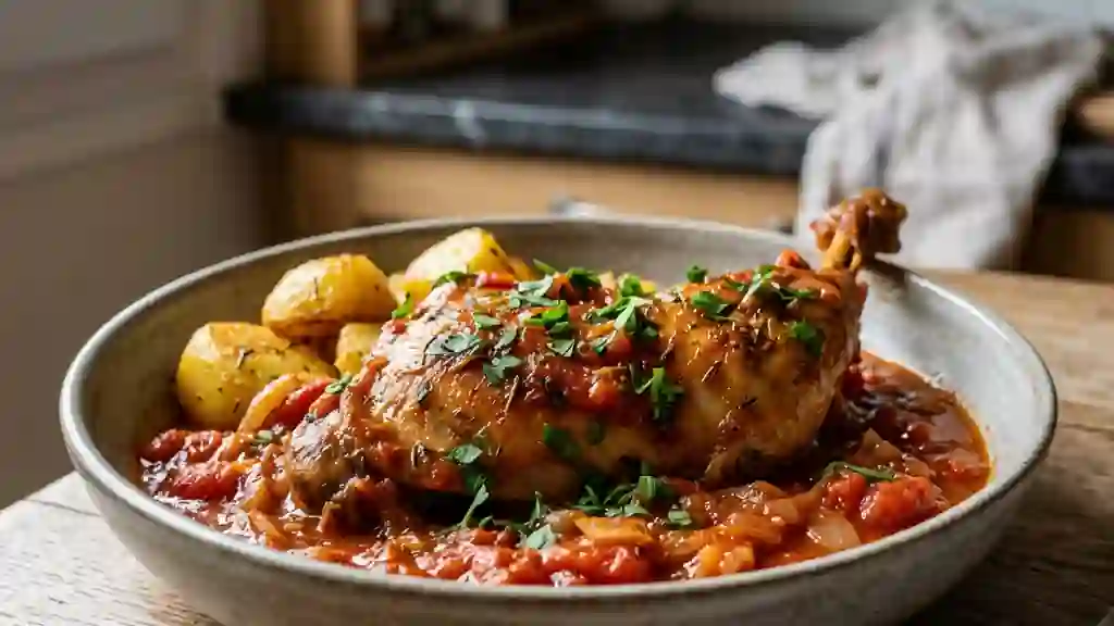 Lapin à la provençale fondant et parfumé - Photo de présentation