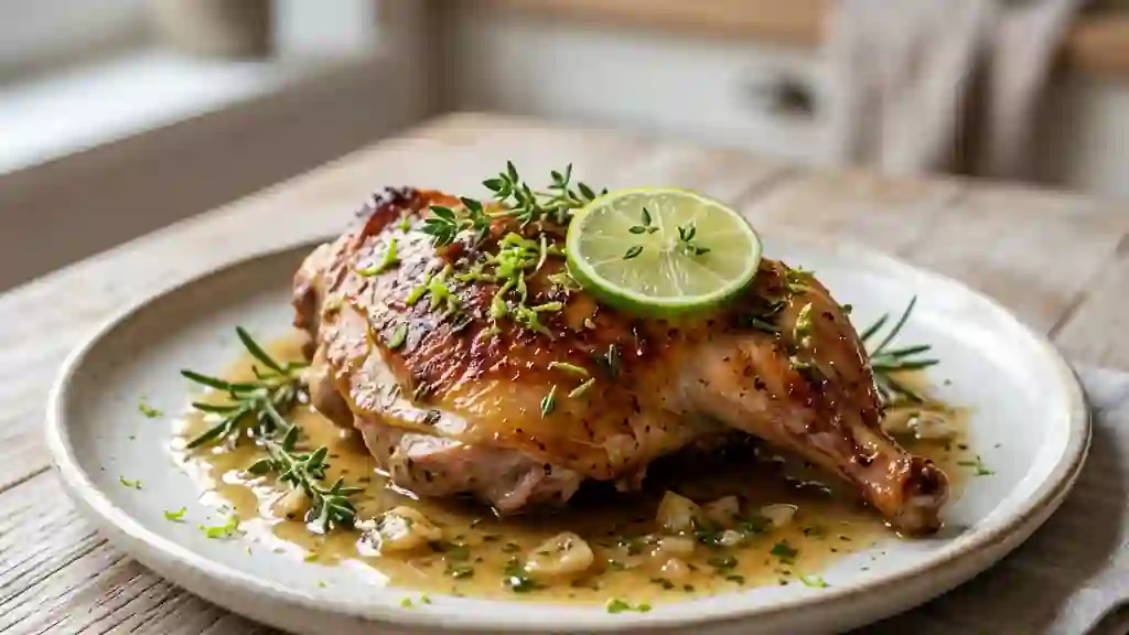 Lapin rôti au citron vert et romarin - Photo de présentation