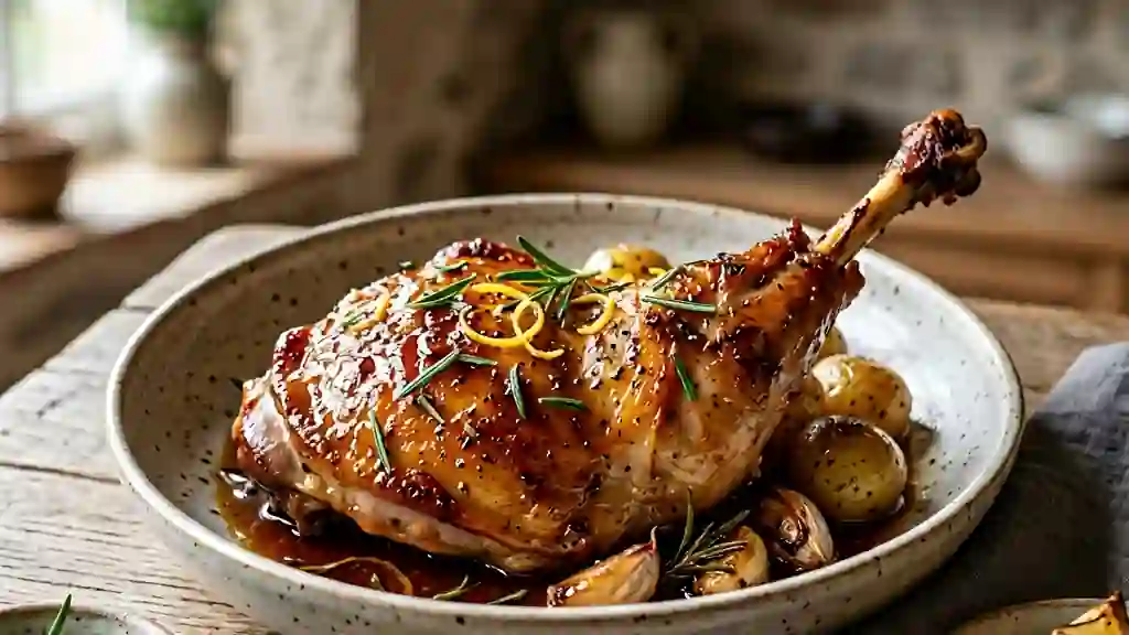 Lapin Rôti, Laqué au Miel et Citron - Photo de présentation