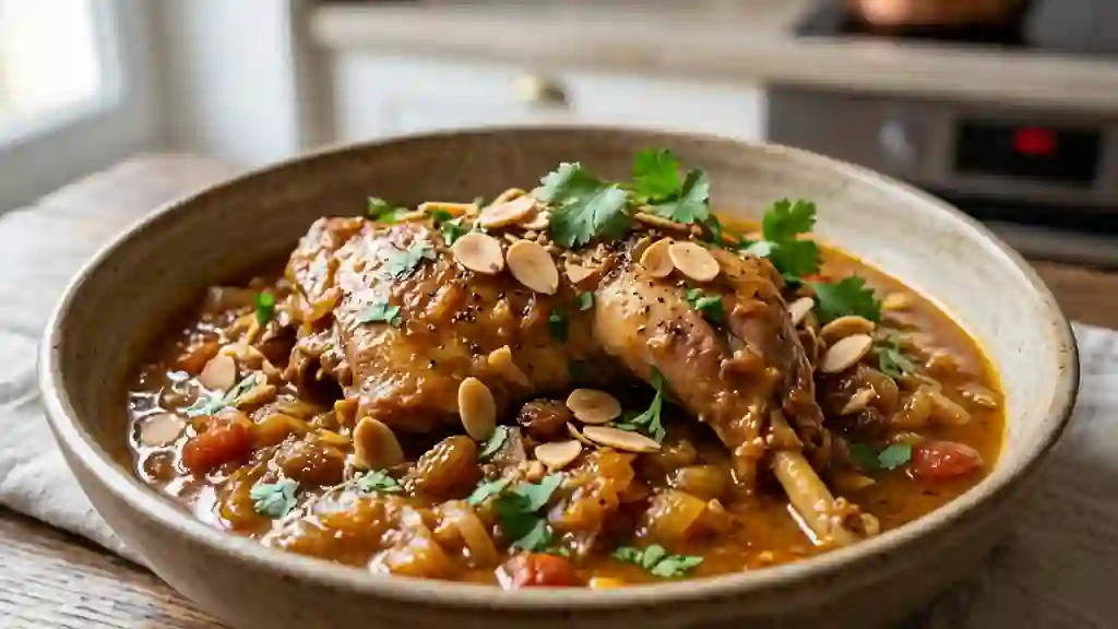 Lapin fondant aux épices douces et amandes - Photo de présentation