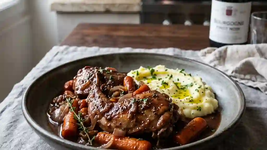 Lapin Fondant au Pinot Noir et Carottes - Photo de présentation