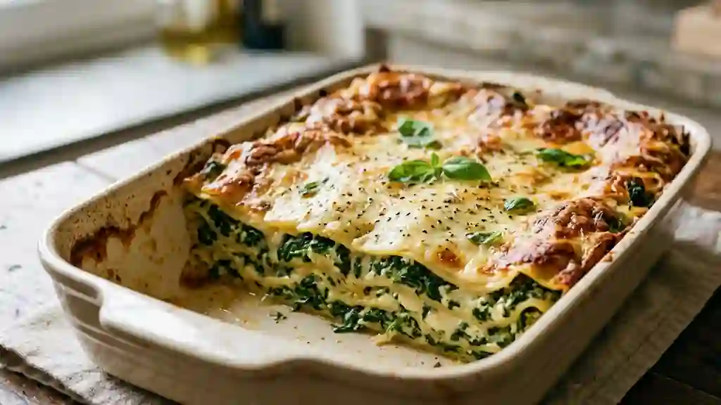 Lasagnes fondantes épinards et ricotta - Photo de présentation