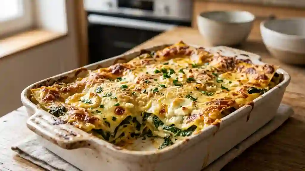 Lasagnes Crémeuses Chèvre et Épinards - Photo de présentation