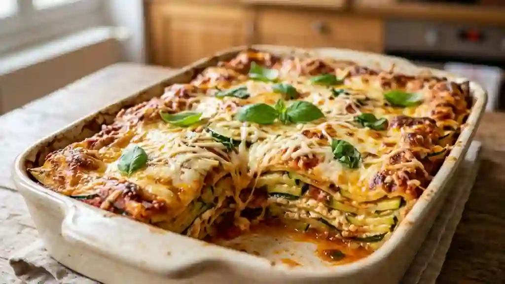 Lasagne fondante courgette et ricotta - Photo de présentation