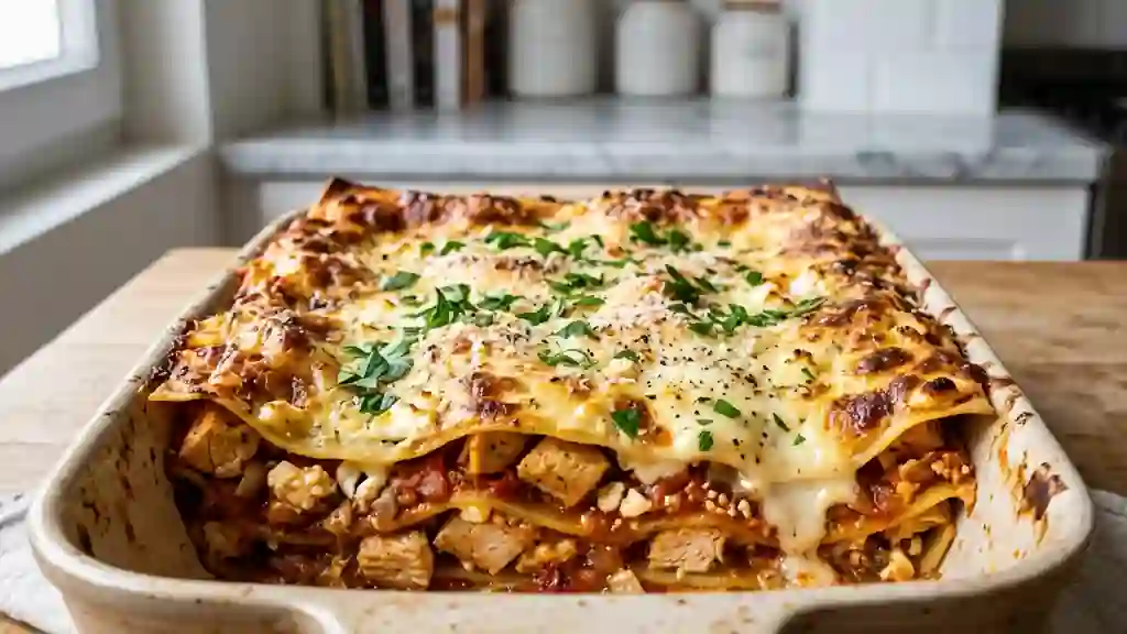 Lasagnes Poulet Feta : Fondantes et Acidulées - Photo de présentation