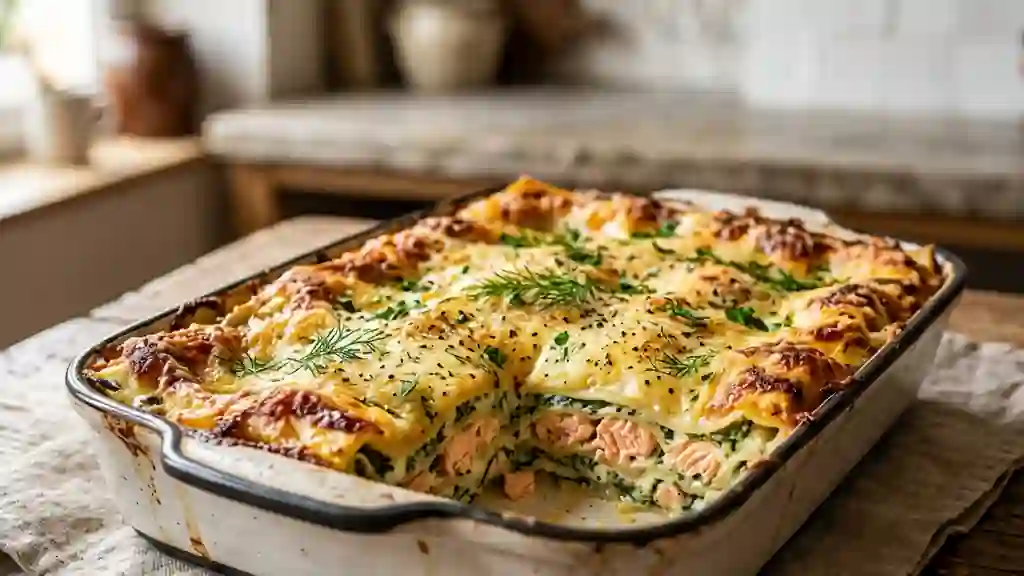 Lasagnes Fondantes Saumon, Épinards & Ricotta - Photo de présentation