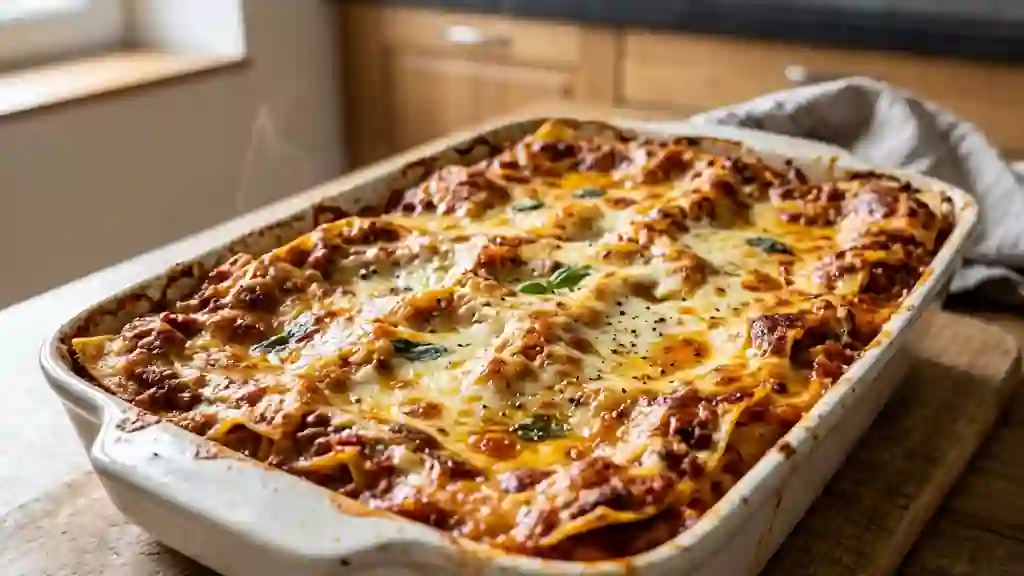 Lasagnes bolognaise fondantes et gratinées - Photo de présentation