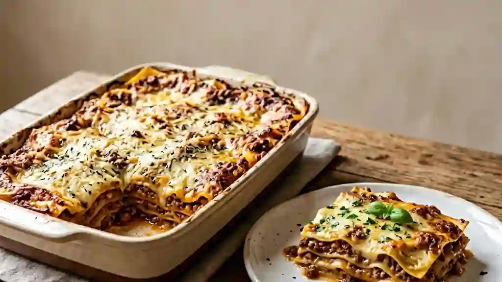 Lasagnes à la romaine fondantes - Photo de présentation