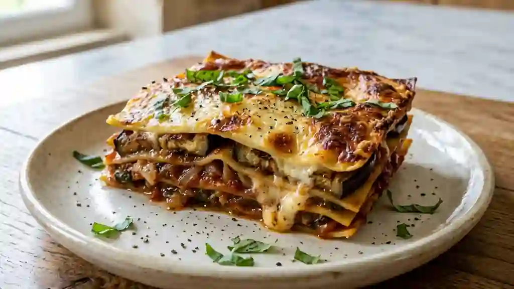 Lasagnes Fondantes Aubergines et Ricotta - Photo de présentation