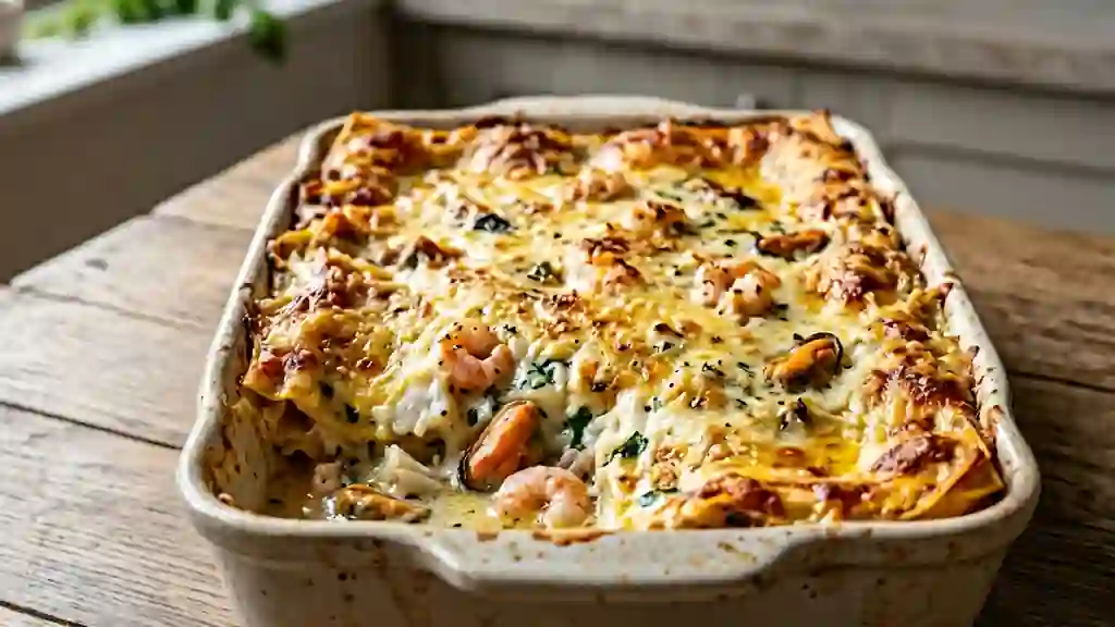 Lasagnes iodées à la béchamel fondante - Photo de présentation