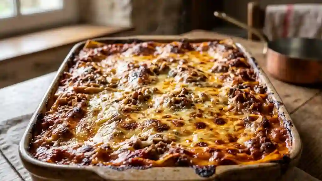 Lasagnes campagnardes fondantes aux champignons - Photo de présentation