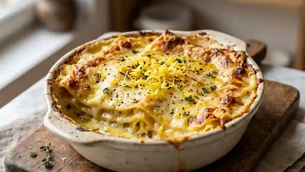 Lasagnes onctueuses au citron acidulé - Photo de présentation