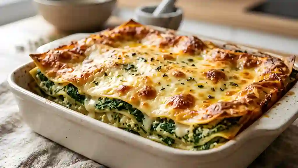 Lasagnes fondantes épinards et ricotta - Photo de présentation