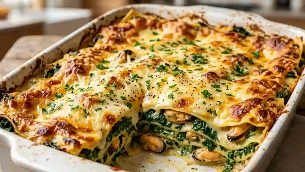 Lasagnes Fondantes aux Moules et Épinards - Photo de présentation