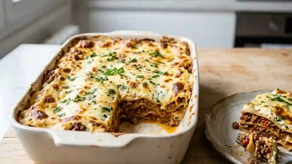 Lasagnes libanaises fondantes bœuf et menthe - Photo de présentation