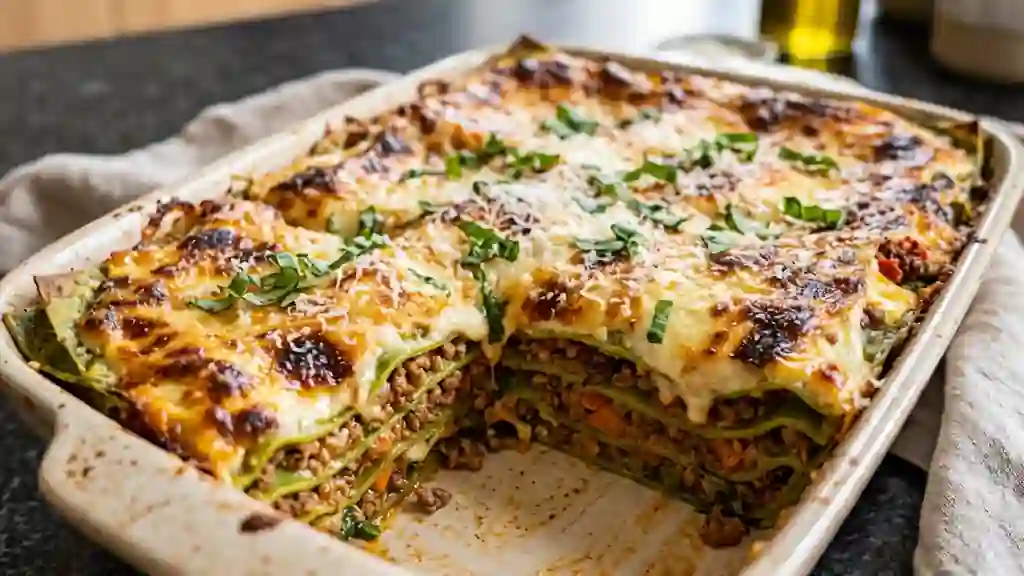 Lasagnes vertes bolognaise fondantes - Photo de présentation