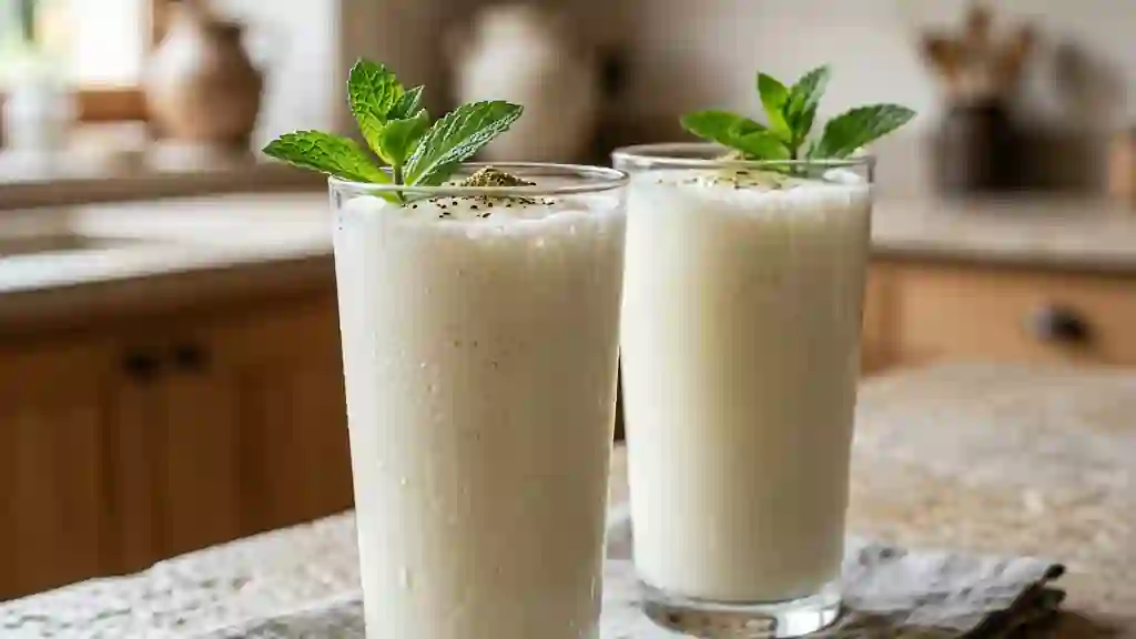 Lassi indien crémeux à la cardamome - Photo de présentation