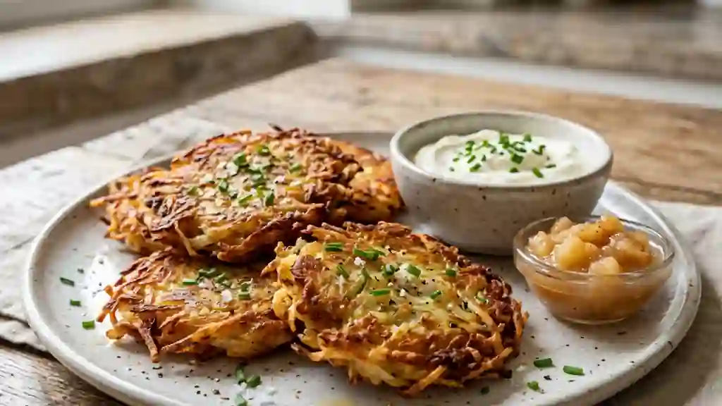 Latkes croustillants à l'israélienne - Photo de présentation