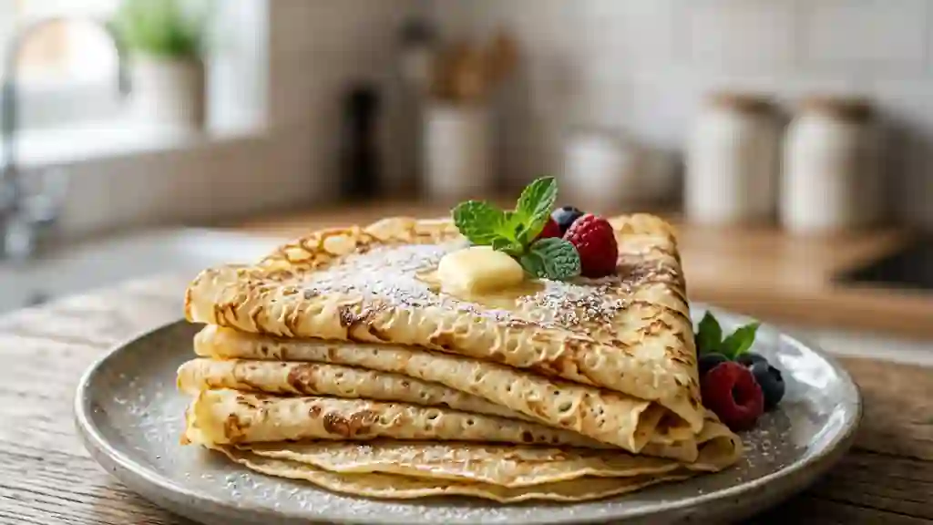Le Quaron : Crêpes fines et fondantes au beurre - Photo de présentation