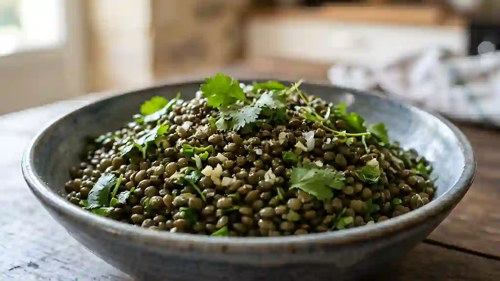 Lentilles parfumées à la cardamome et coriandre - Photo de présentation