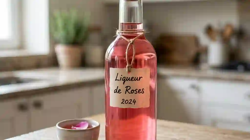 Liqueur de roses soyeuse et florale - Photo de présentation