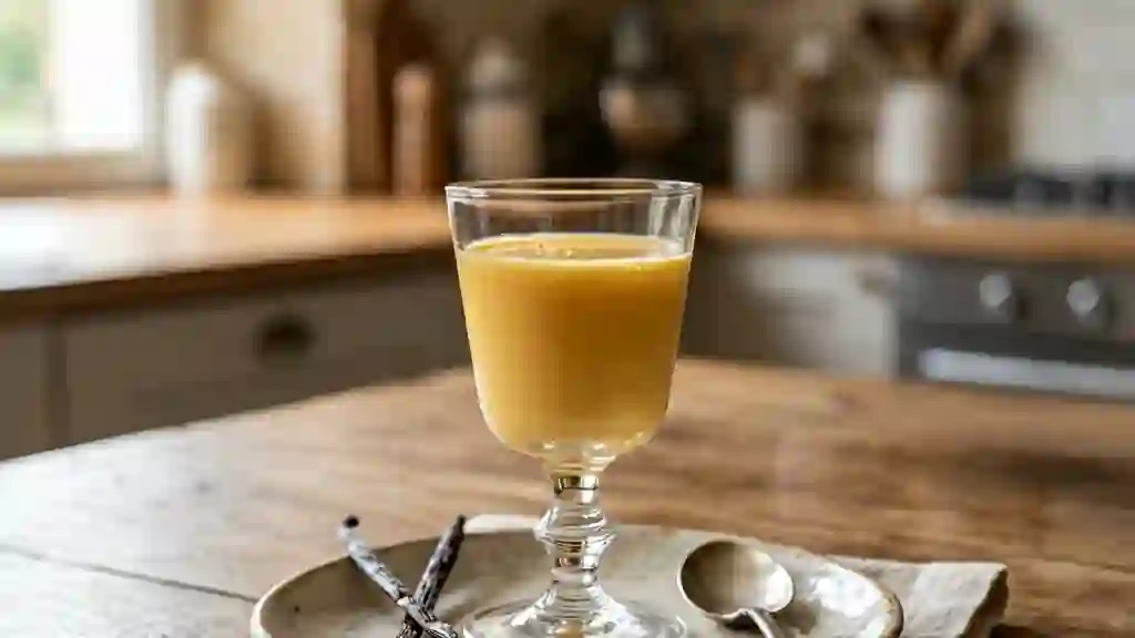 Liqueur d'œuf onctueuse au rhum ambré - Photo de présentation