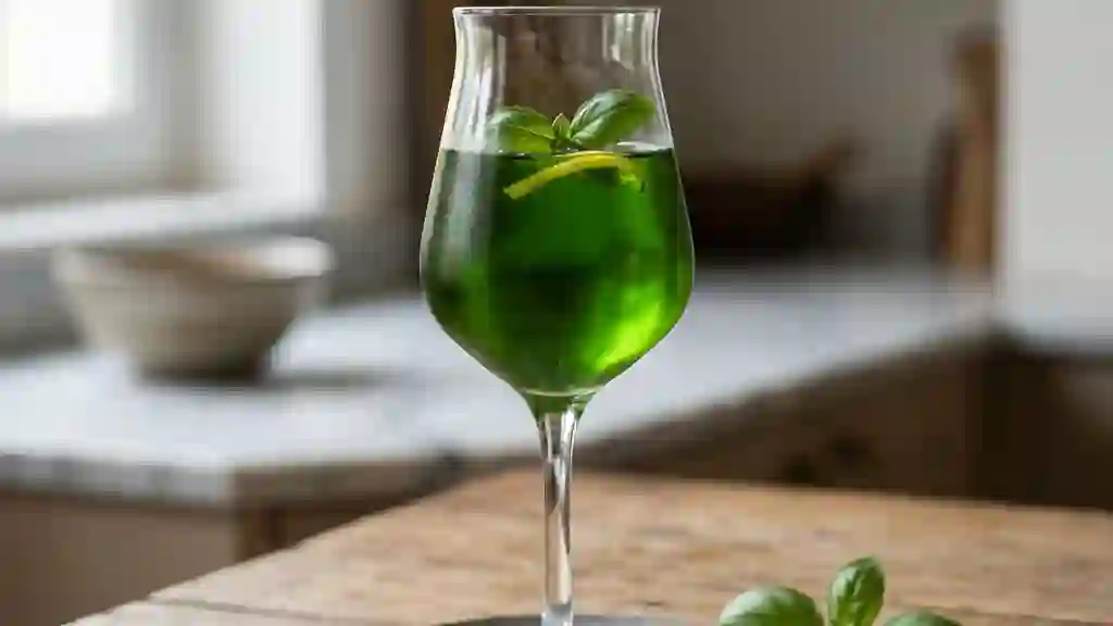 Liqueur de Basilic Frais et Citronné - Photo de présentation