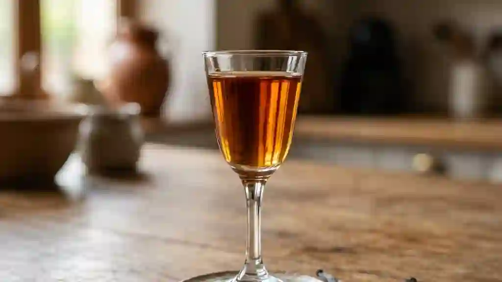 Liqueur de noyaux amandée et vanillée - Photo de présentation